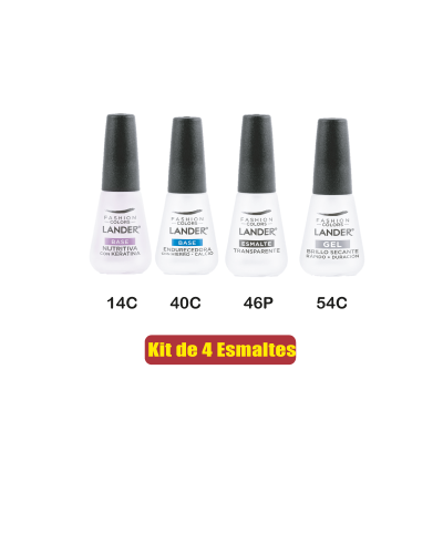 KIT UÑAS TRATAMIENTOS X4