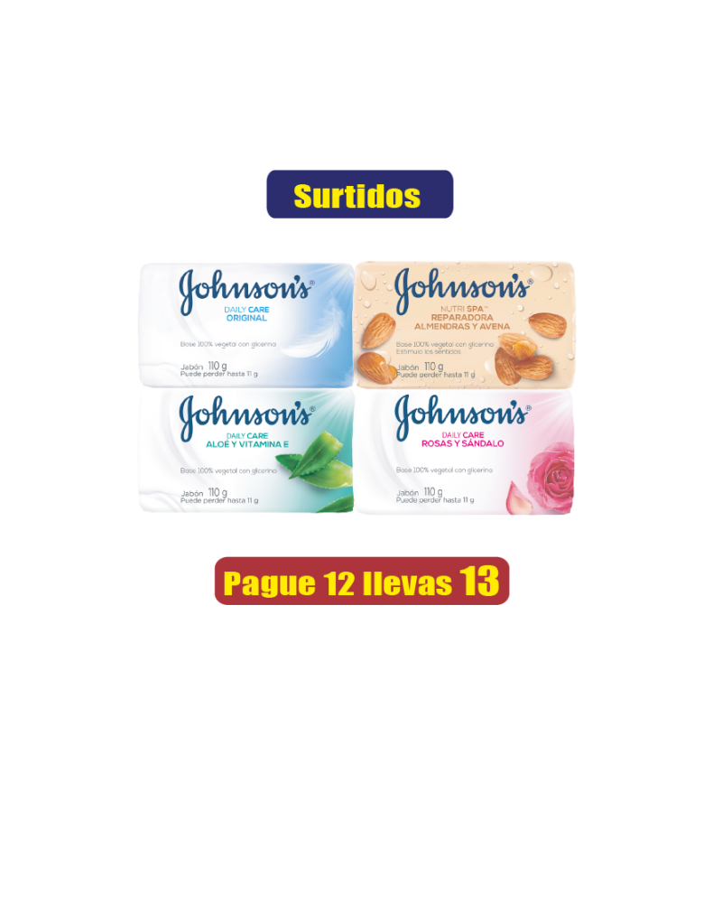 JABON JOHNSON ADULTO PAGUE 12 LLEVE 13