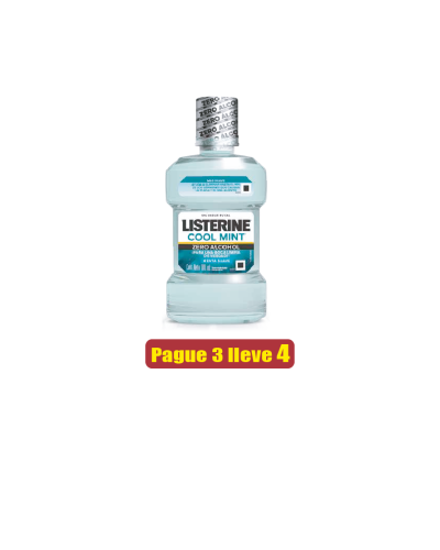 LISTERINE ZERO MINT 180ML PAGUE 3 LLEVE 4