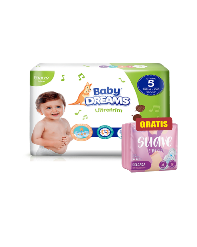 PAÑAL BABY DREAMS XXG (ETAPA 5X30) GTS TOA DELGADA