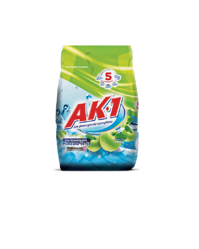 Detergente En Polvo AK-1 Manzana 3000 g