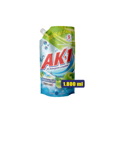 Detergente Liquido AK-1 Manzana 1800 ml Doypack